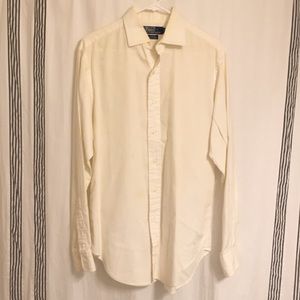 Polo men’s white cotton button down